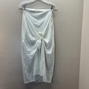 France Boutique French West Indies Tube‎ Top Swimsuit Coverup Dress Sheer Lace